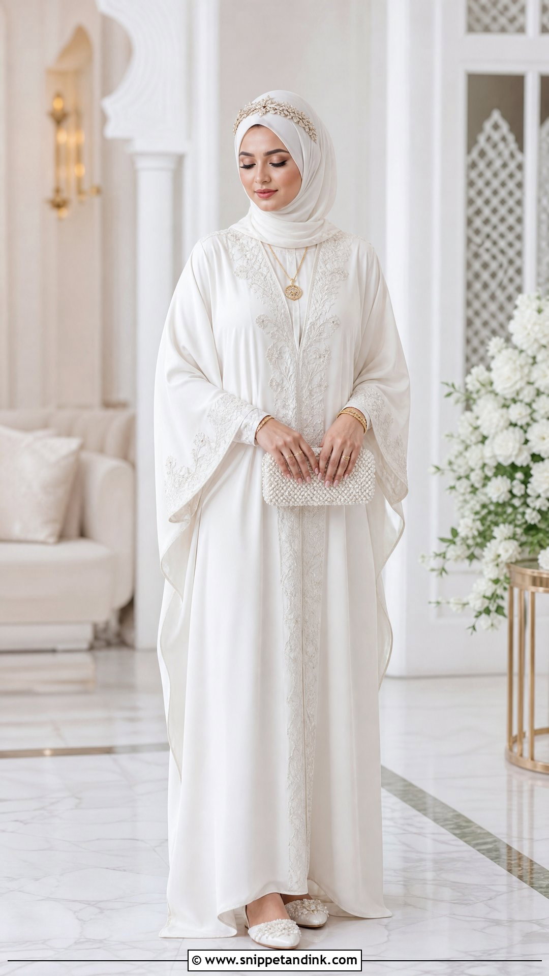 Simple Kaftan Wedding Dress Hijab - Snippet and Ink - 25 Simple Wedding Dress Hijab Ideas