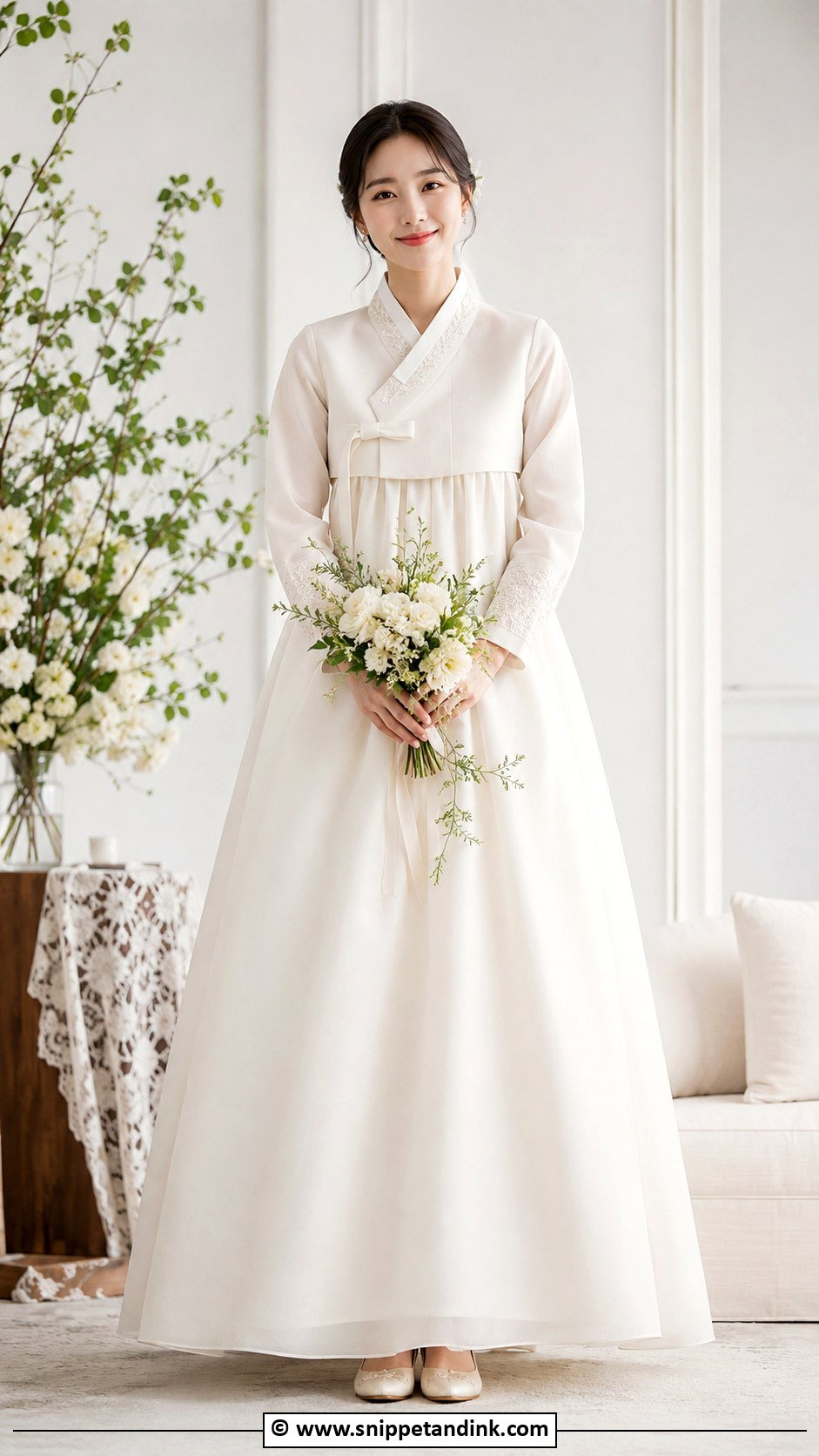 Simple Korean Wedding Dress - Snippet and Ink - 25 Korean Wedding Dresses
