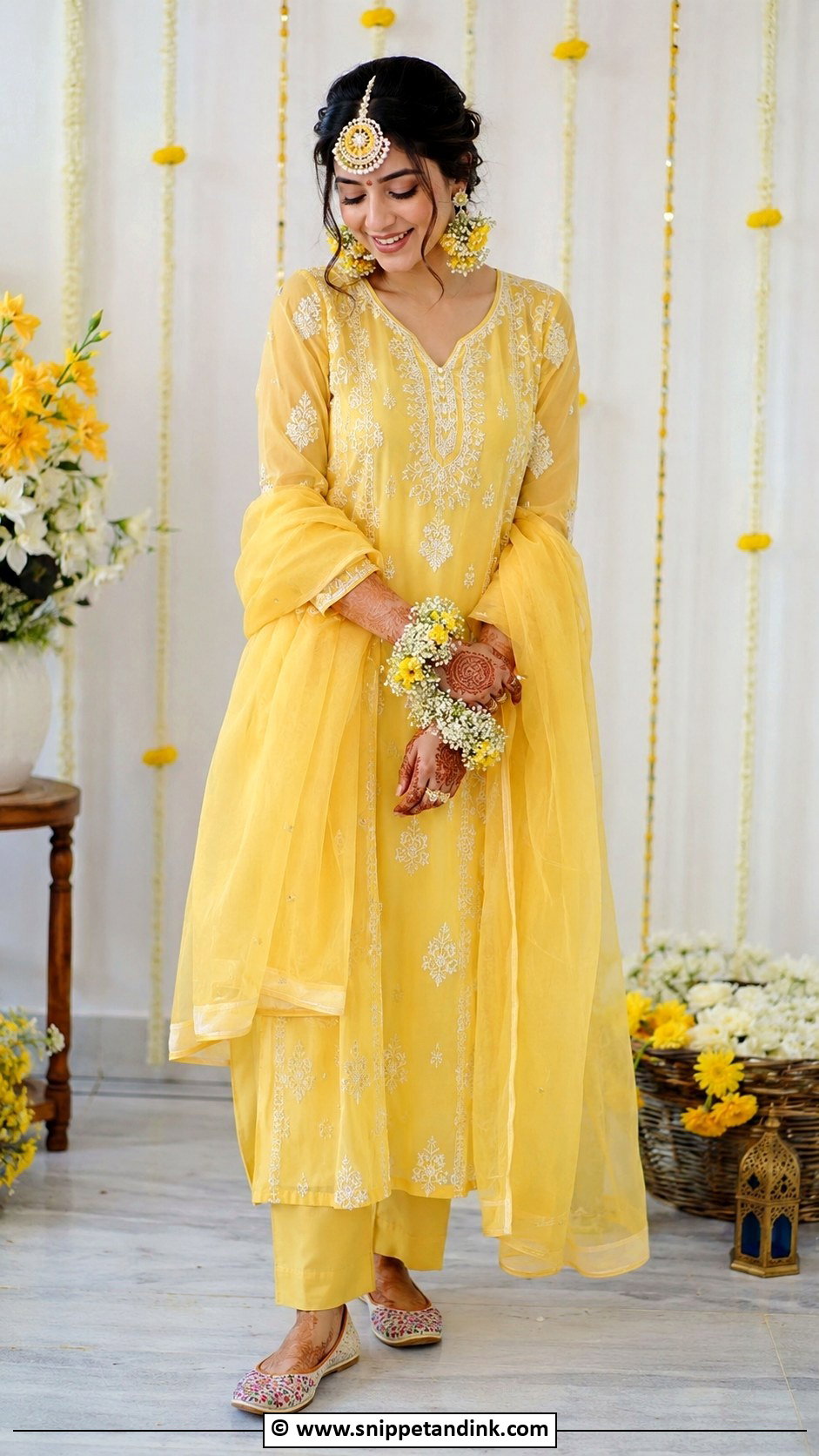 Simple Kurta Set Haldi Outfit - Snippet and Ink - 30 Unique Haldi Ceremony Outfit for Bride Ideas