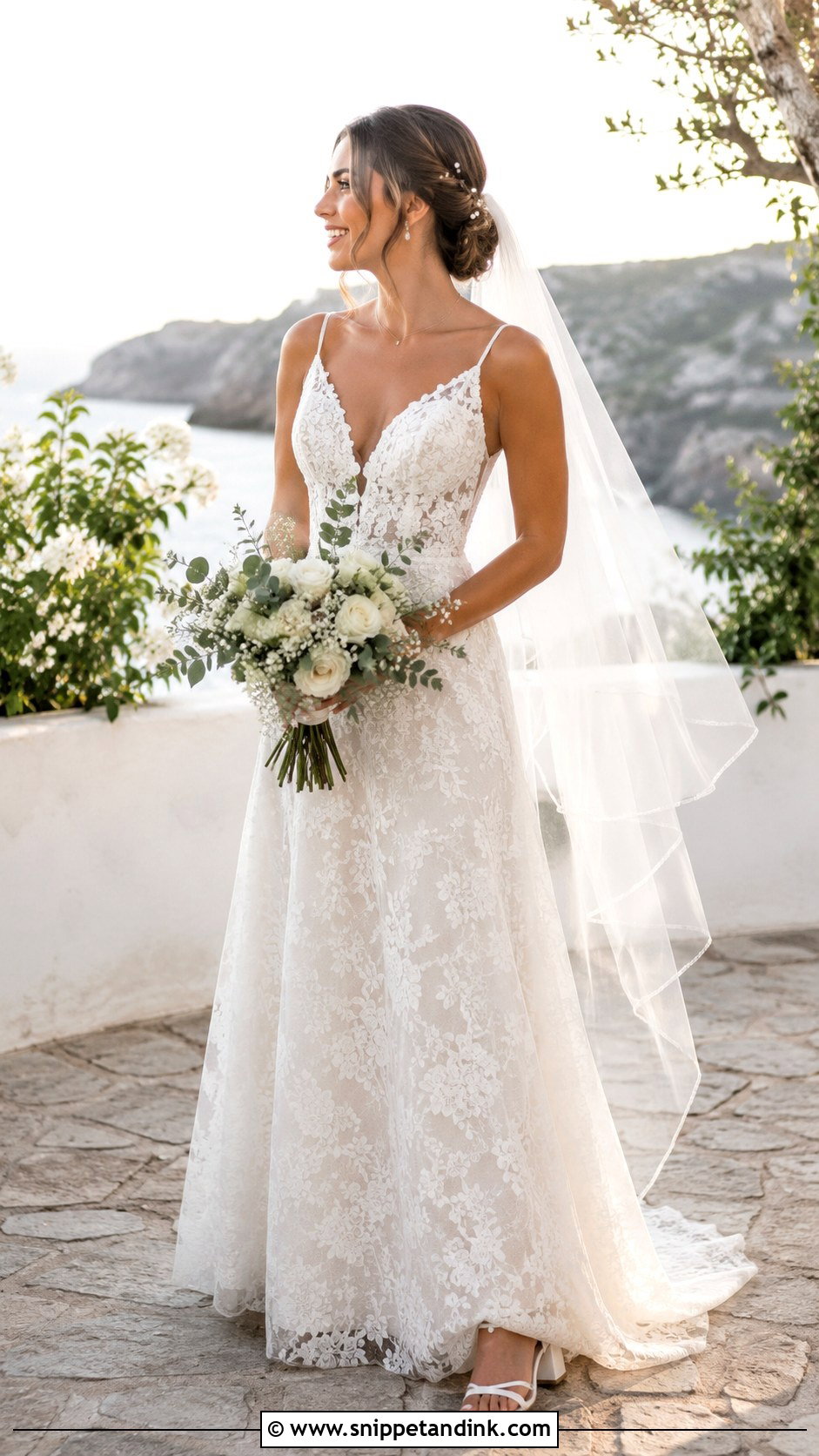 Simple Lace A Line Wedding Dress - Snippet and Ink - 25 Simple Classic Wedding Dress Ideas