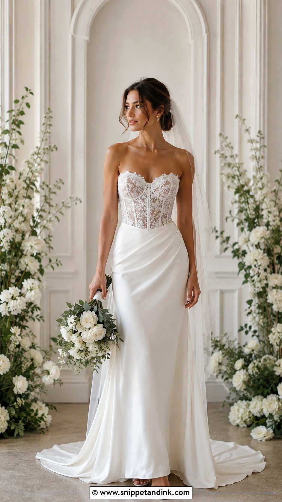 Simple Lace Corset Wedding Dress - Snippet and Ink - 30 Simple Lace Wedding Dress Ideas