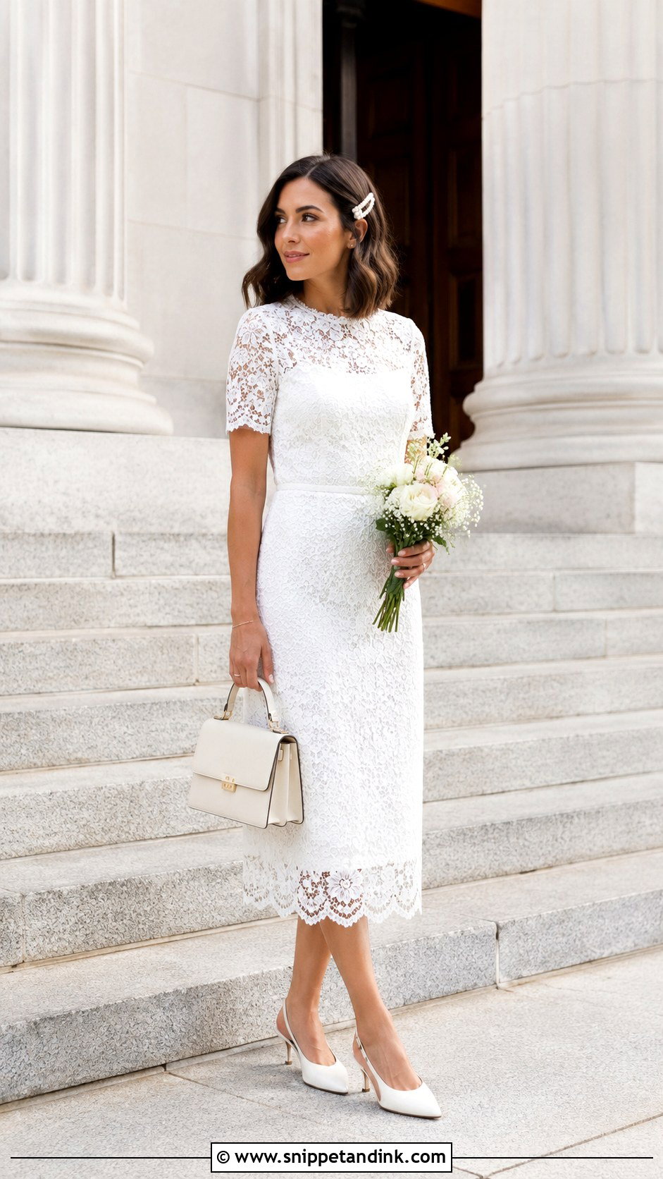 Simple Lace Courthouse Wedding Dress - Snippet and Ink - 30 Simple Lace Wedding Dress Ideas