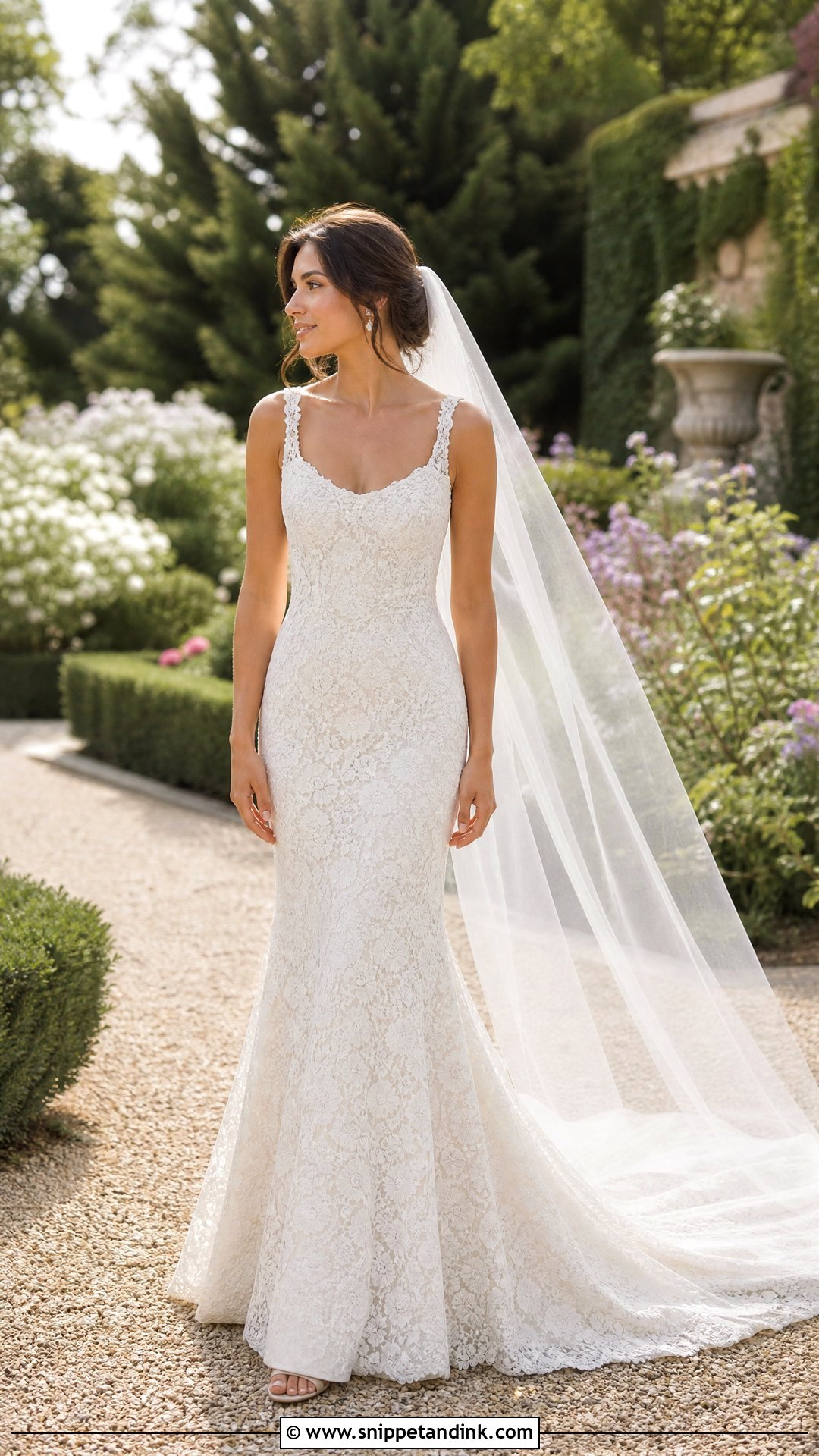 Simple Lace Fitted Wedding Dress - Snippet and Ink - 25 Simple Fitted Wedding Dress Ideas
