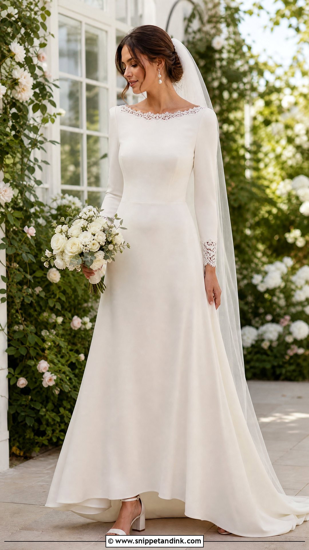 Simple Lace Trim Wedding Dress - Snippet and Ink - 20 Unique Simple Wedding Dress Ideas