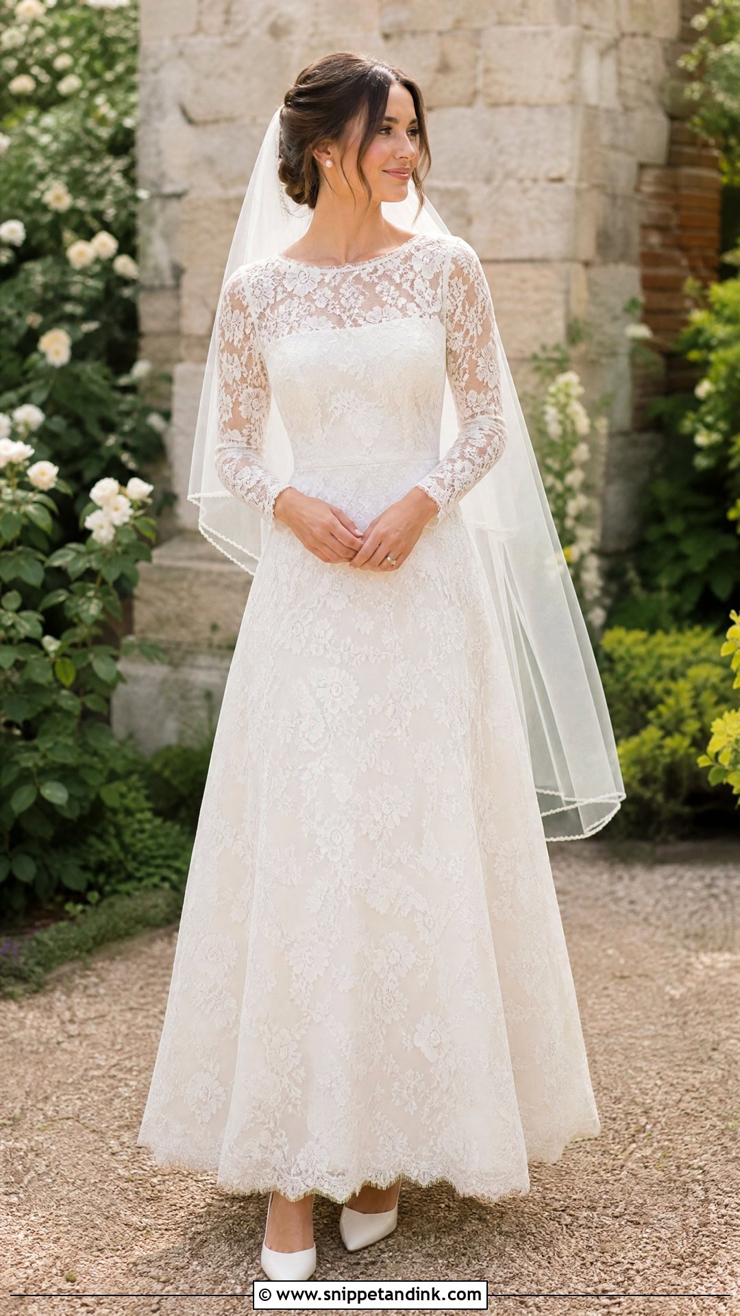 Simple Lace Wedding Dress - Snippet and Ink - 25 Simple Vintage Wedding Dress Ideas