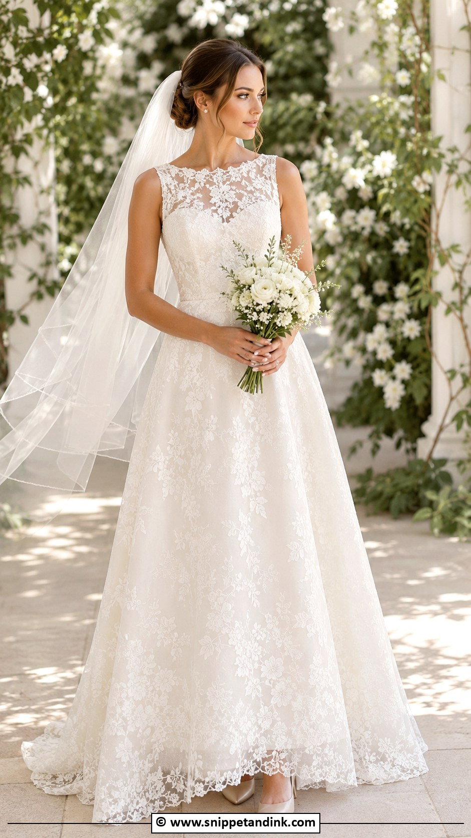 Simple Lace Wedding Dress - Snippet and Ink - 35 Simple Elegant Wedding Dress Ideas