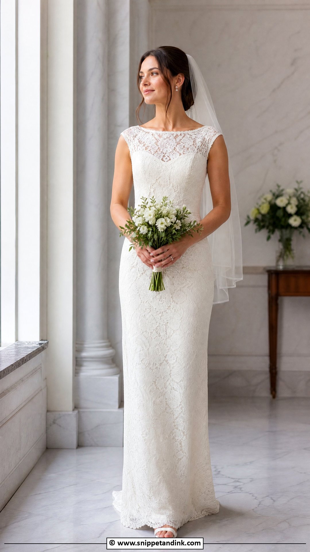 Simple Lace Wedding Dress - Snippet and Ink - 35 Lace Wedding Dress Ideas