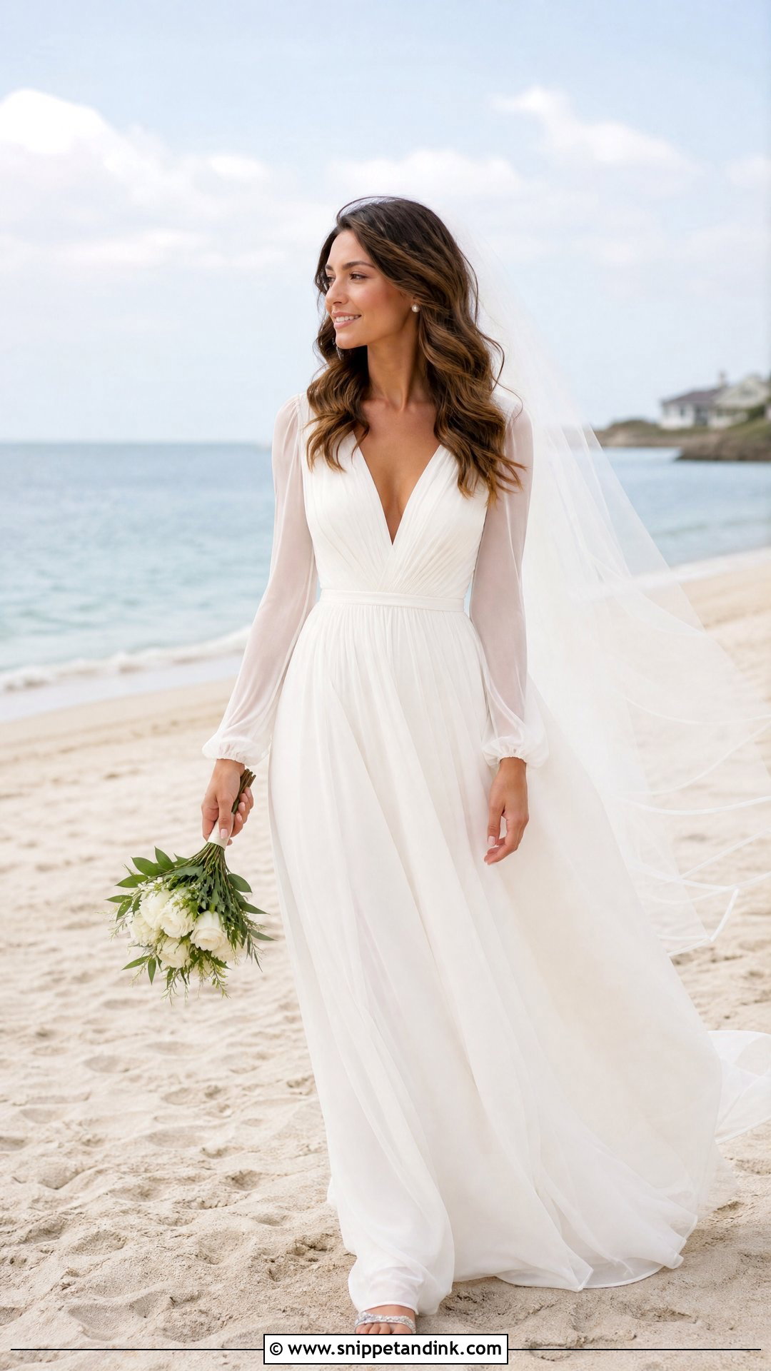 Simple Long Sleeve Beach Wedding Dress - Snippet and Ink - 25 Simple Long Sleeve Wedding Dress Ideas