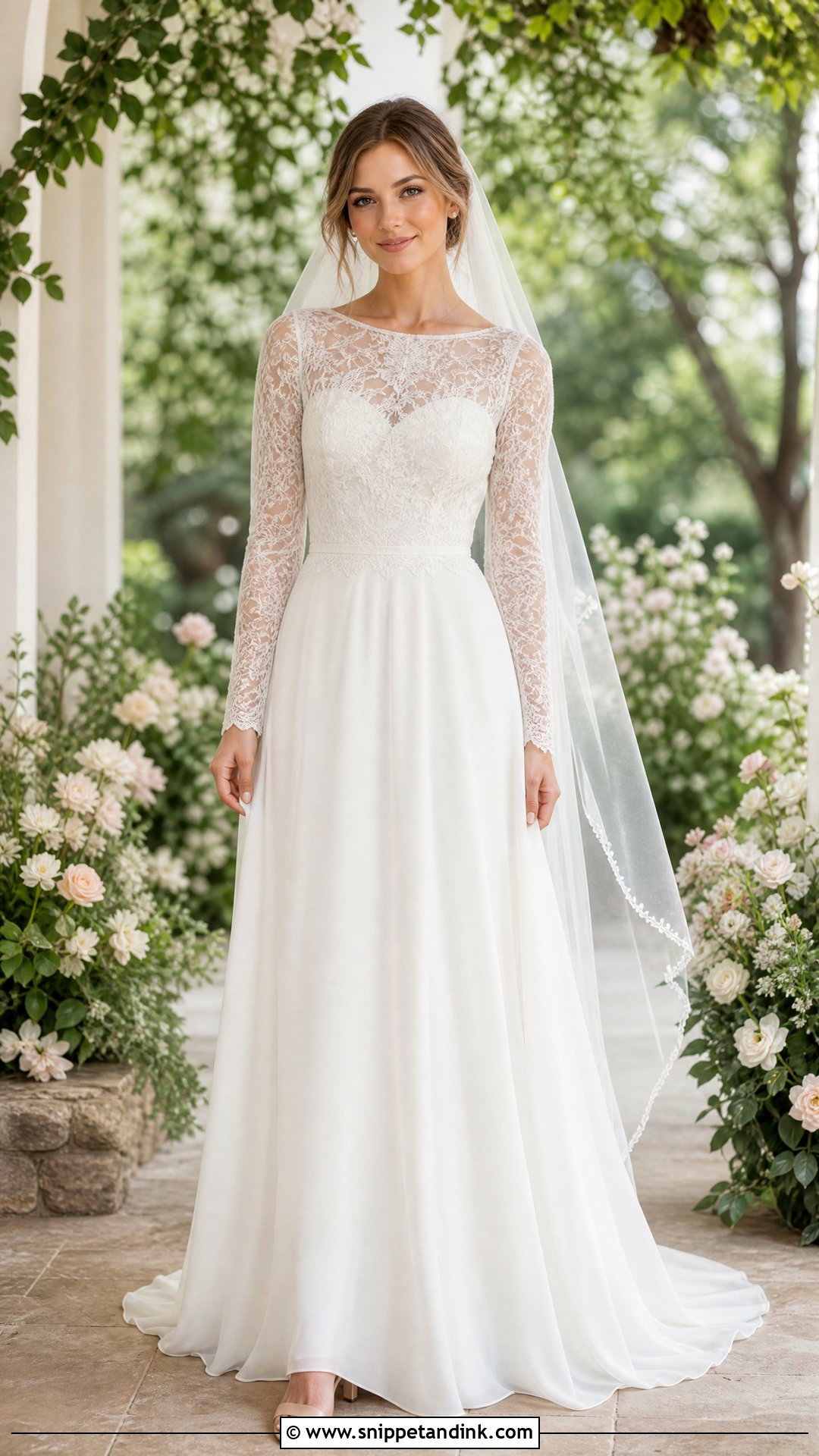 Simple Long Sleeve Lace Wedding Dress - Snippet and Ink - 25 Simple Long Sleeve Wedding Dress Ideas