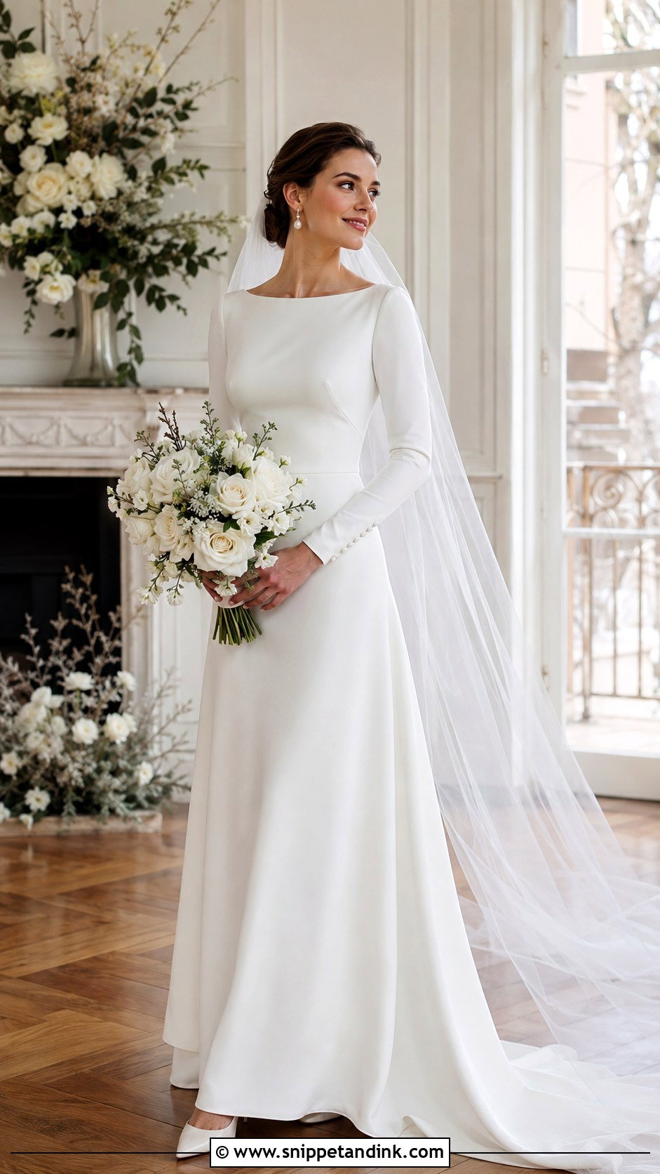 Simple Long Sleeve Wedding Dress - Snippet and Ink - 20 Bride Dress Simple Elegant Ideas