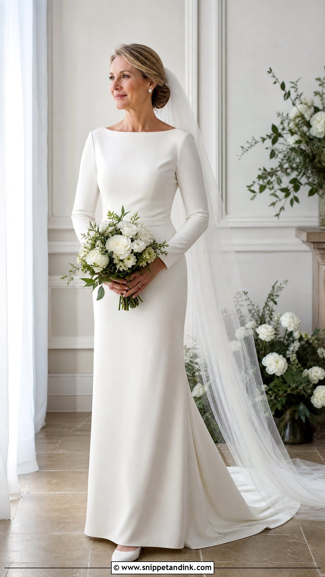 Simple Long Sleeve Wedding Dress - Snippet and Ink - 20 Simple Dream Wedding Dresses