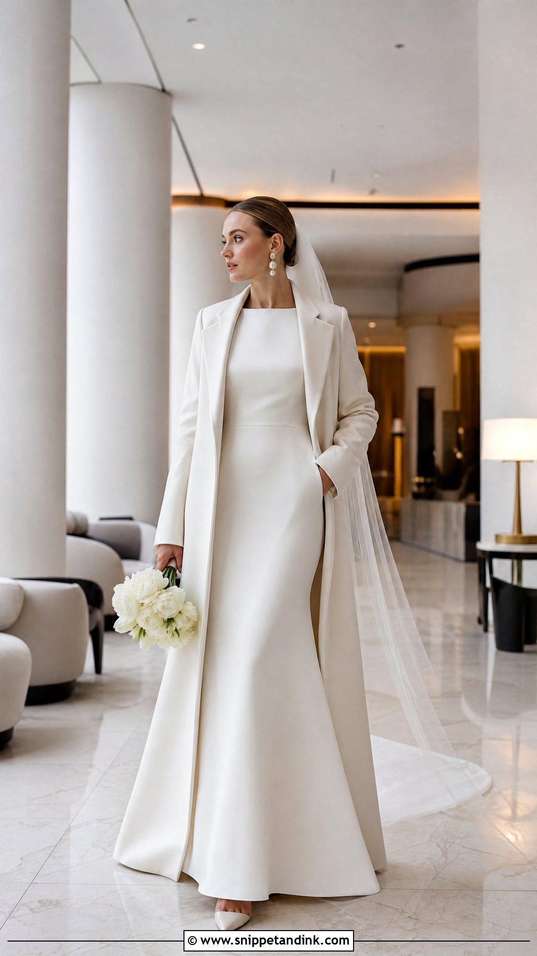 Simple Long Sleeve Winter Wedding Dress - Snippet and Ink - 20 Wedding Dress for Winter Ideas