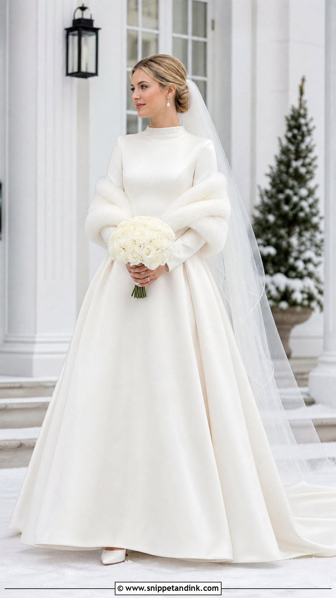 Simple Long Sleeve Winter Wedding Dress - Snippet and Ink - 25 Simple Long Sleeve Wedding Dress Ideas
