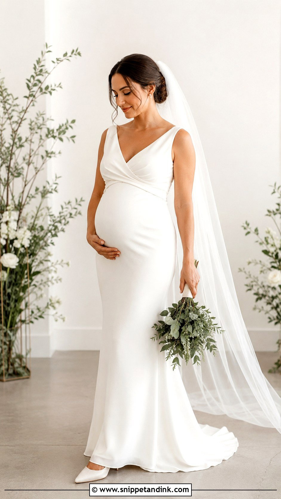 Simple Maternity Wedding Dress - Snippet and Ink - 30 Maternity Wedding Dress Ideas