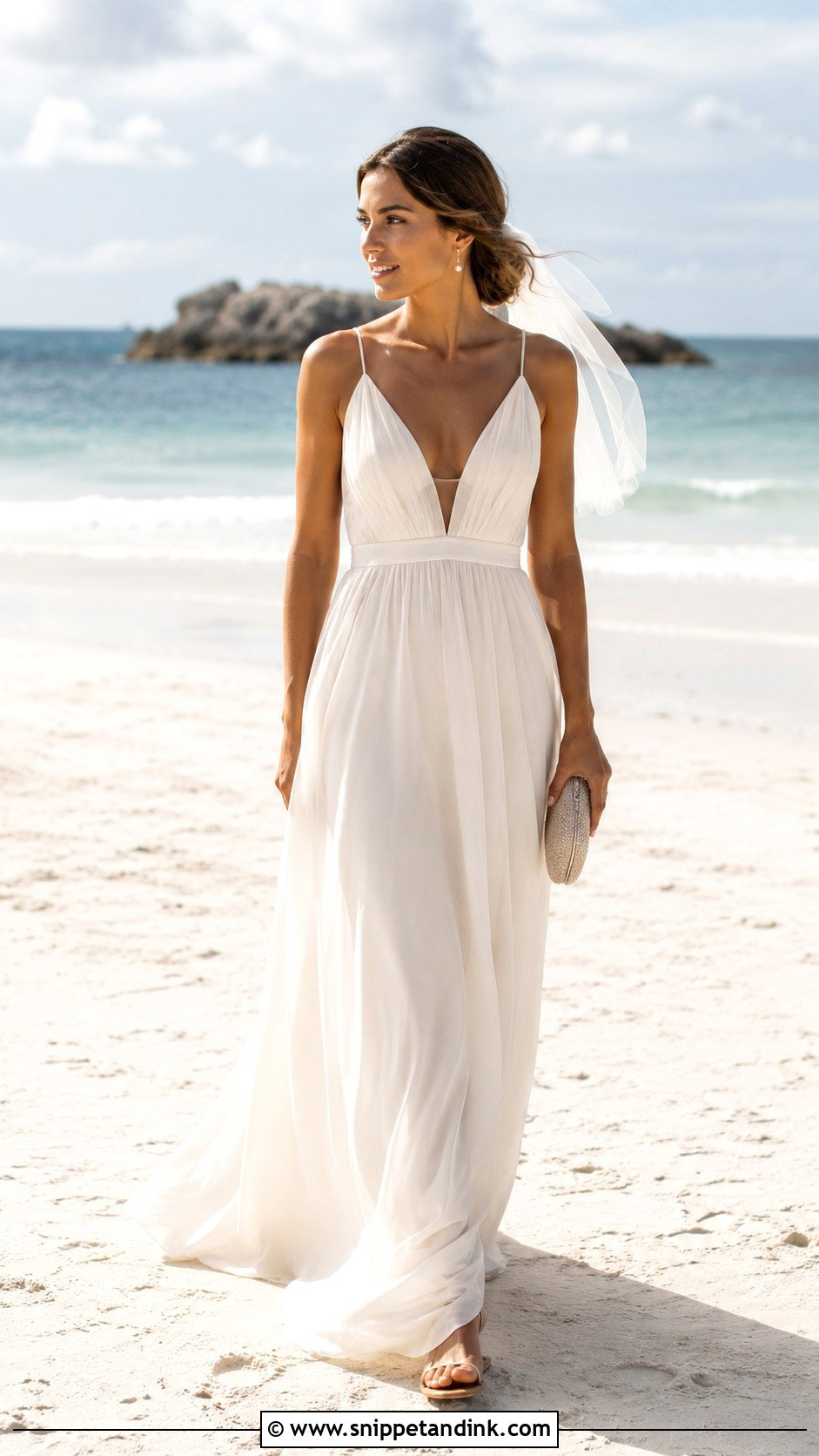 Simple Maxi Wedding Dress - Snippet and Ink - 20 Low Key Wedding Dress Ideas
