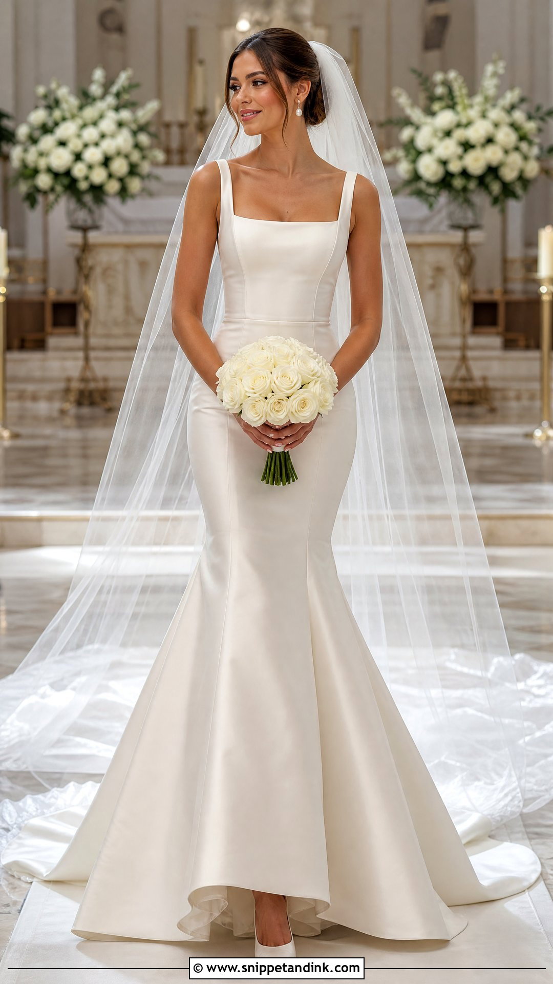 Simple Mermaid Bridal Gown - Snippet and Ink - 20 Simple Bridal Gowns