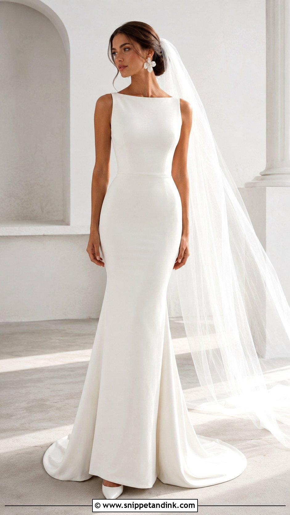Simple Mermaid Wedding Dress - Snippet and Ink - 25 Mermaid Style Wedding Dresses