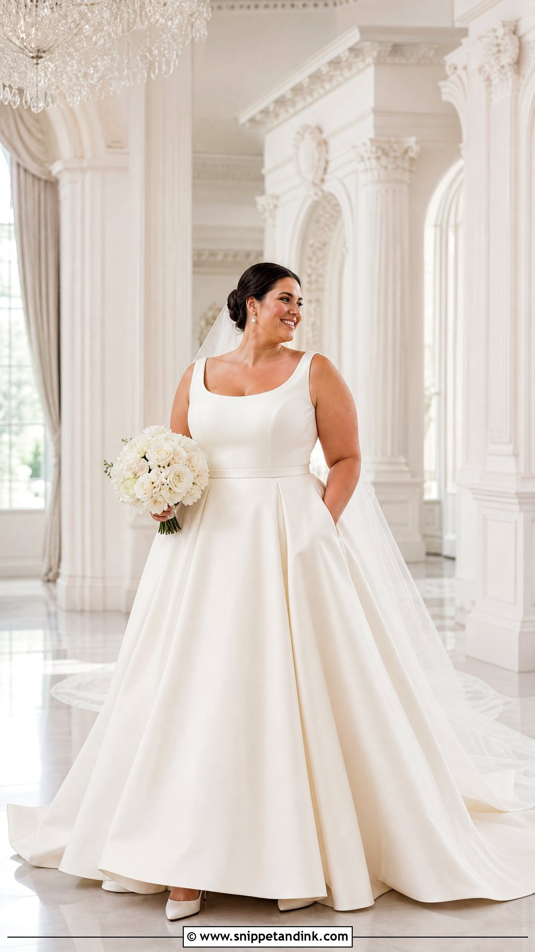 Simple Mikado Ball Gown Wedding Dress - Snippet and Ink - 20 Simple Dream Wedding Dresses