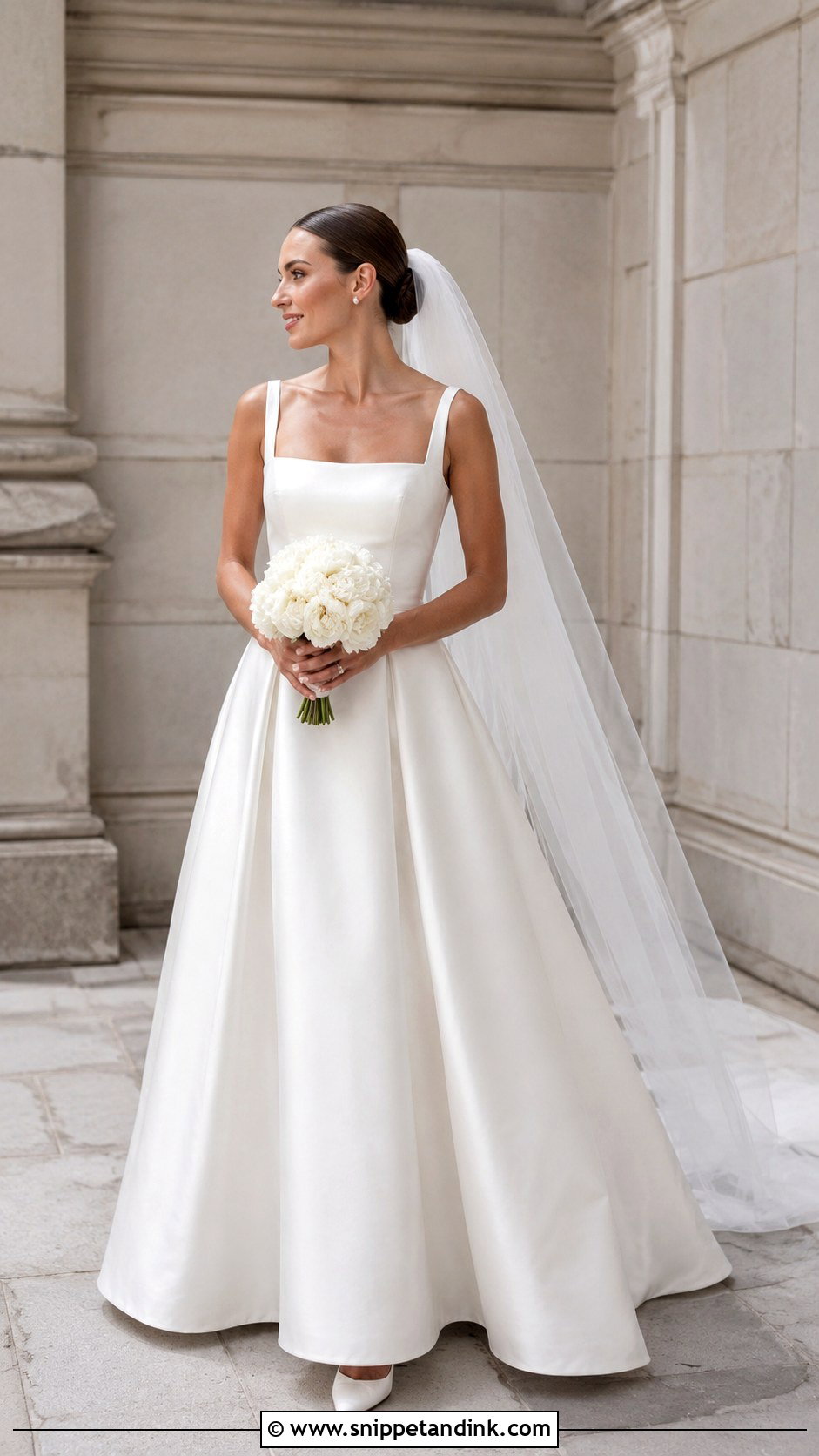 Simple Mikado Wedding Dress - Snippet and Ink - 25 Schlichtes Hochzeitskleid Ideas