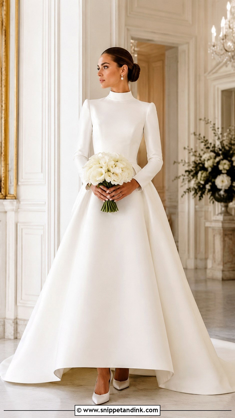 Simple Mikado Wedding Dress - Snippet and Ink - 25 Simple Modest Wedding Dresses