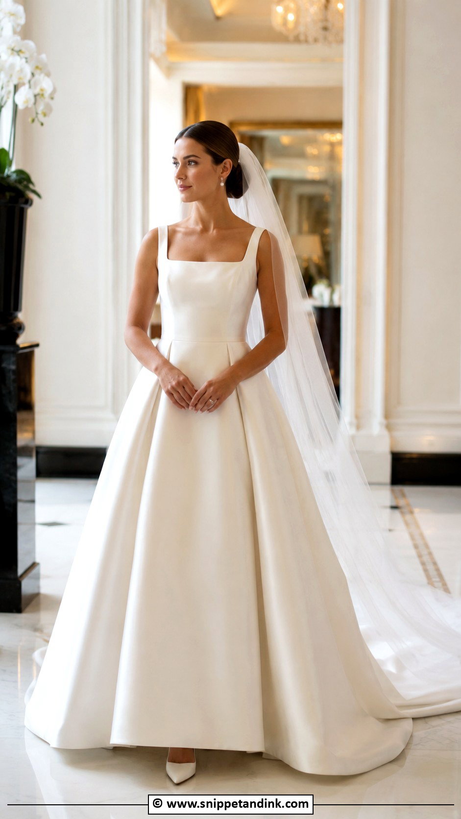 Simple Mikado Wedding Dress - Snippet and Ink - 35 Simple Wedding Dresses