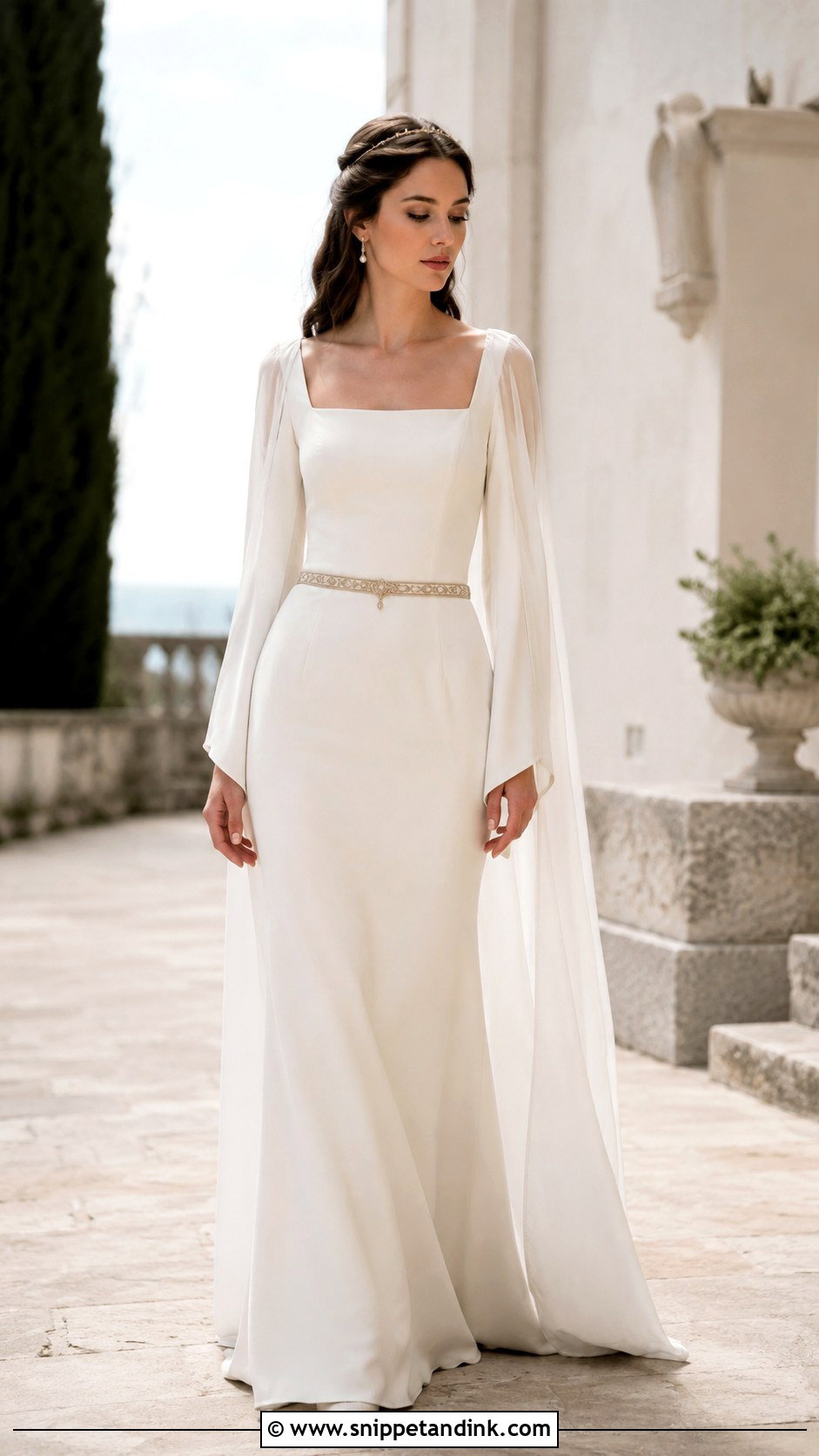 Simple Modern Medieval Wedding Dress - Snippet and Ink - 20 Medieval Style Wedding Dress Ideas