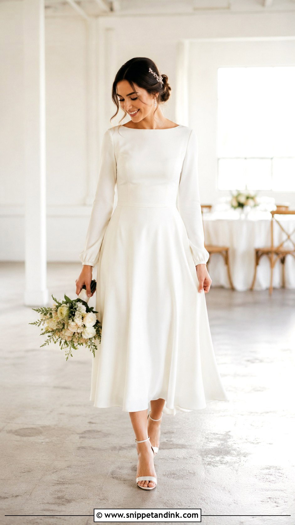Simple Modest Reception Wedding Dress - Snippet and Ink - 25 Simple Modest Wedding Dresses