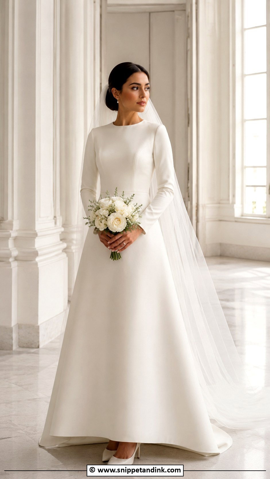 Simple Modest Wedding Dress - Snippet and Ink - 35 Simple Wedding Dresses