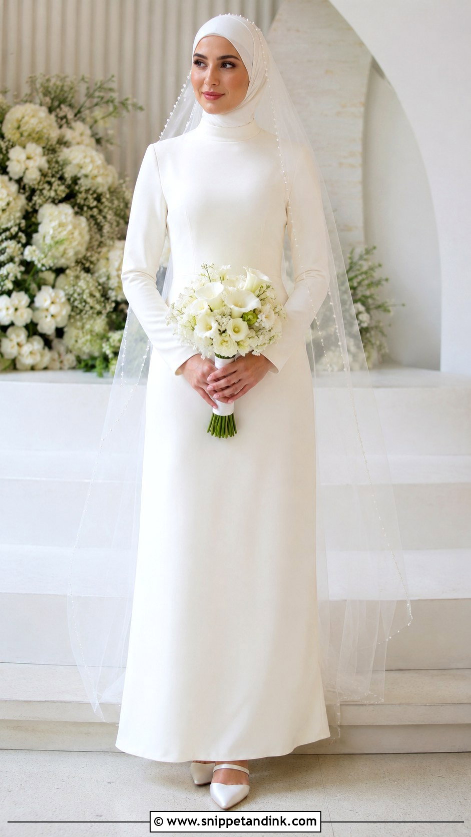 Simple Muslim Wedding Dress - Snippet and Ink - 30 Muslim Wedding Dress Ideas