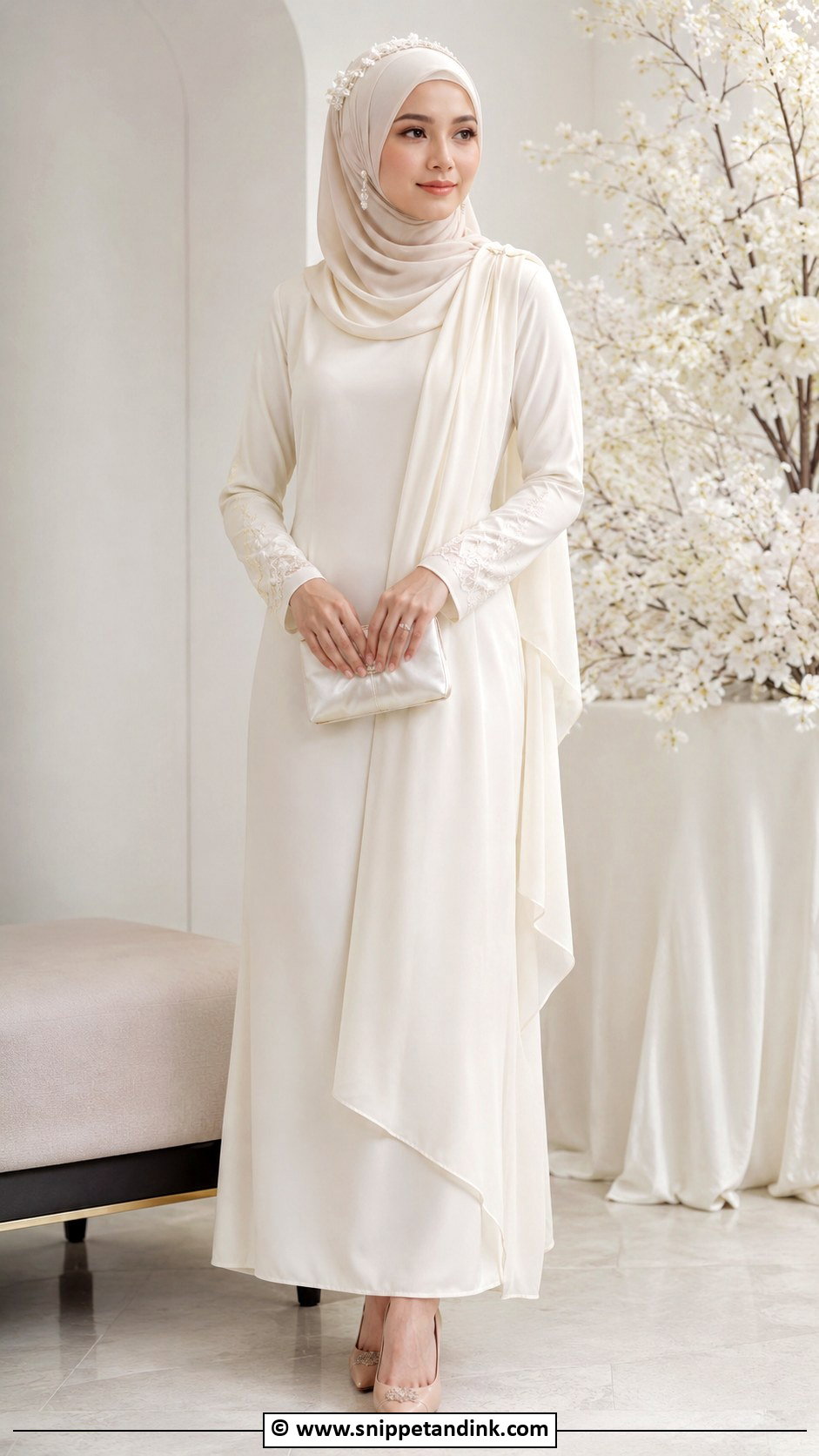 Simple Nikah Dress With Hijab - Snippet and Ink - 35 Nikah Dress Ideas
