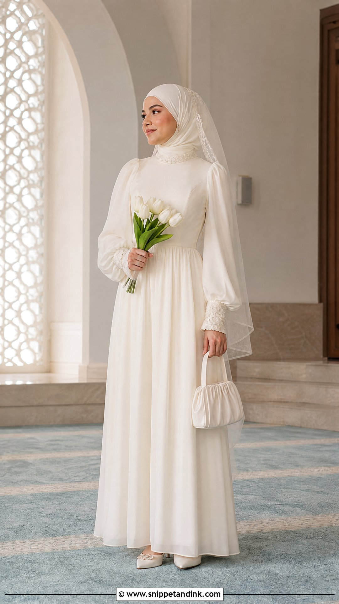 Simple Nikah Islamic Bridal Dress - Snippet and Ink - 25 Islamic Bridal Dress Ideas