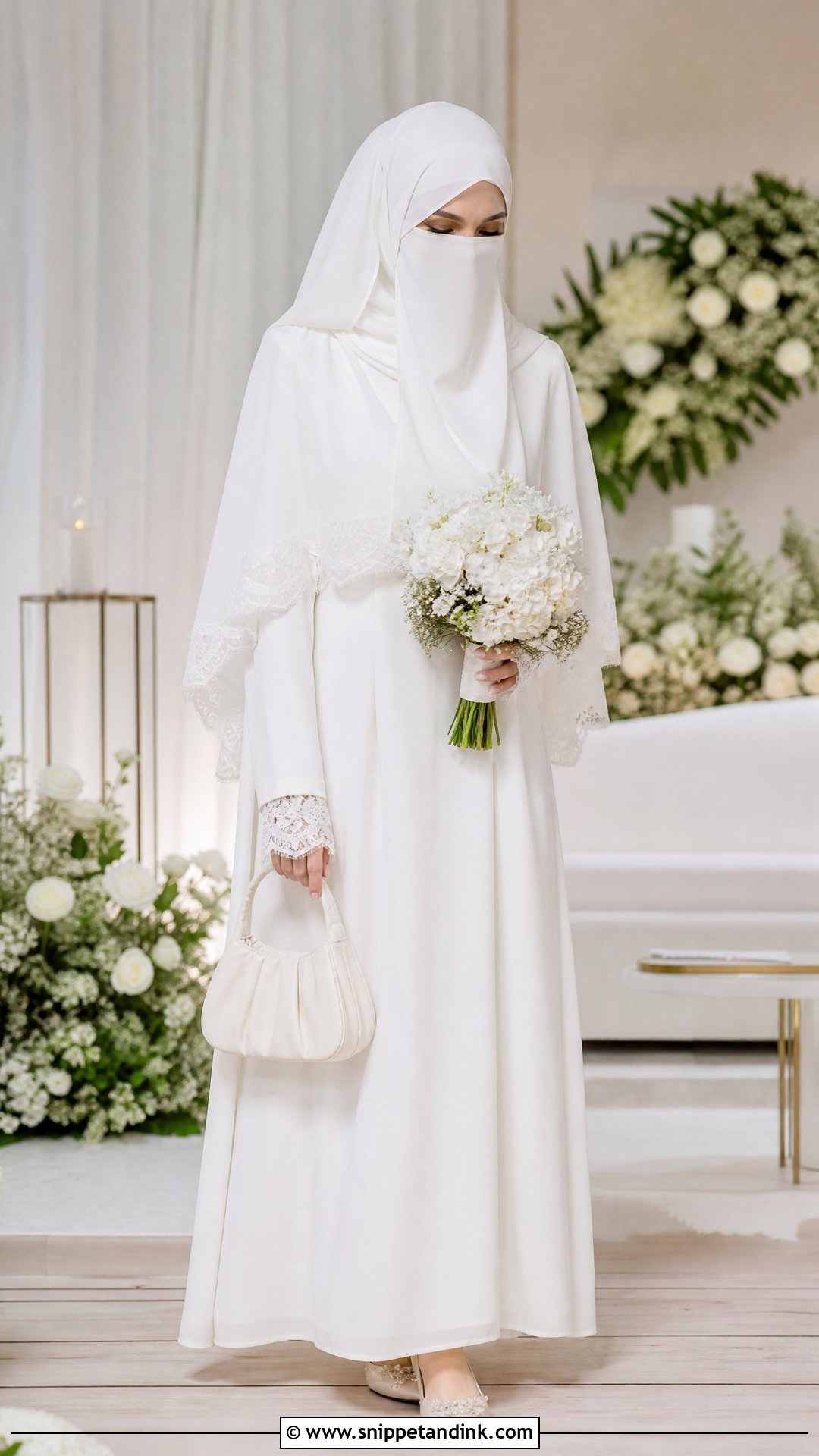 Simple Nikah Niqab Wedding Dress - Snippet and Ink - 25 Niqab Wedding Dress Ideas