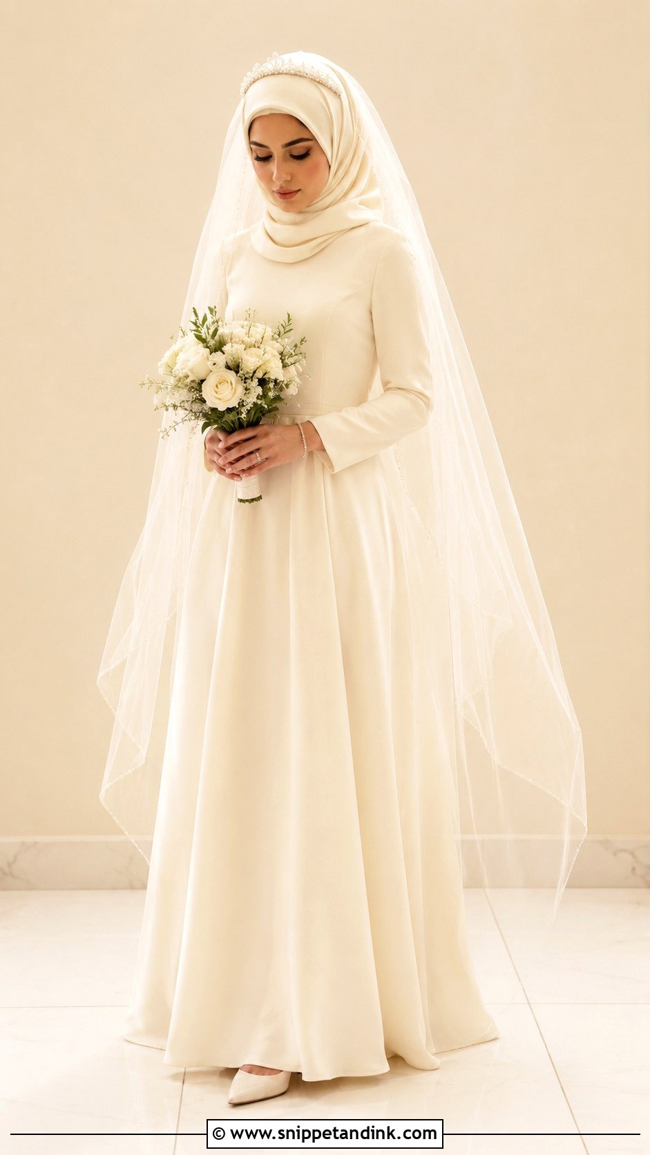 Simple Nikkah Dress With Hijab - Snippet and Ink - 30 Nikkah Dress for Bride Ideas