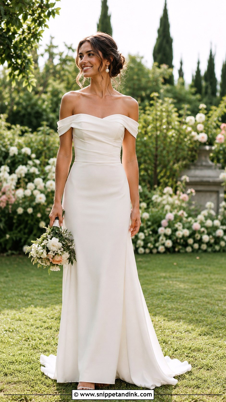 Simple Off Shoulder Wedding Dress - Snippet and Ink - 25 Wedding Dresses Simple Elegant Classy