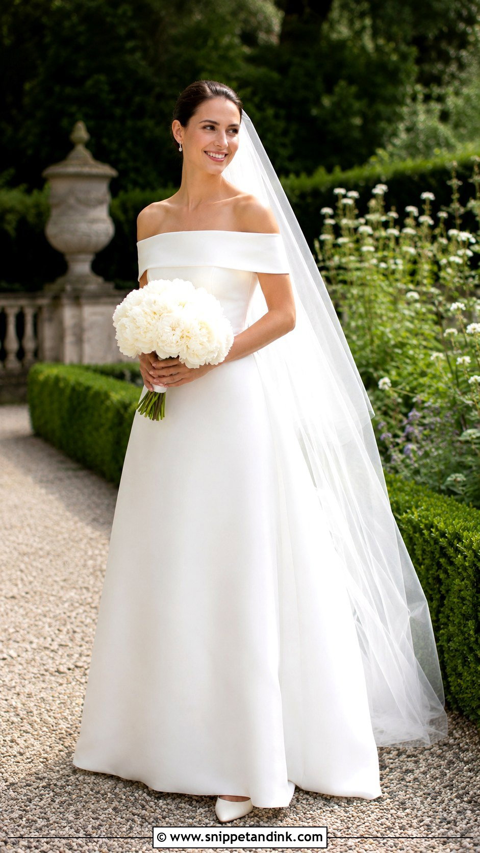Simple Off Shoulder Wedding Dress - Snippet and Ink - 20 Bride Dress Simple Elegant Ideas