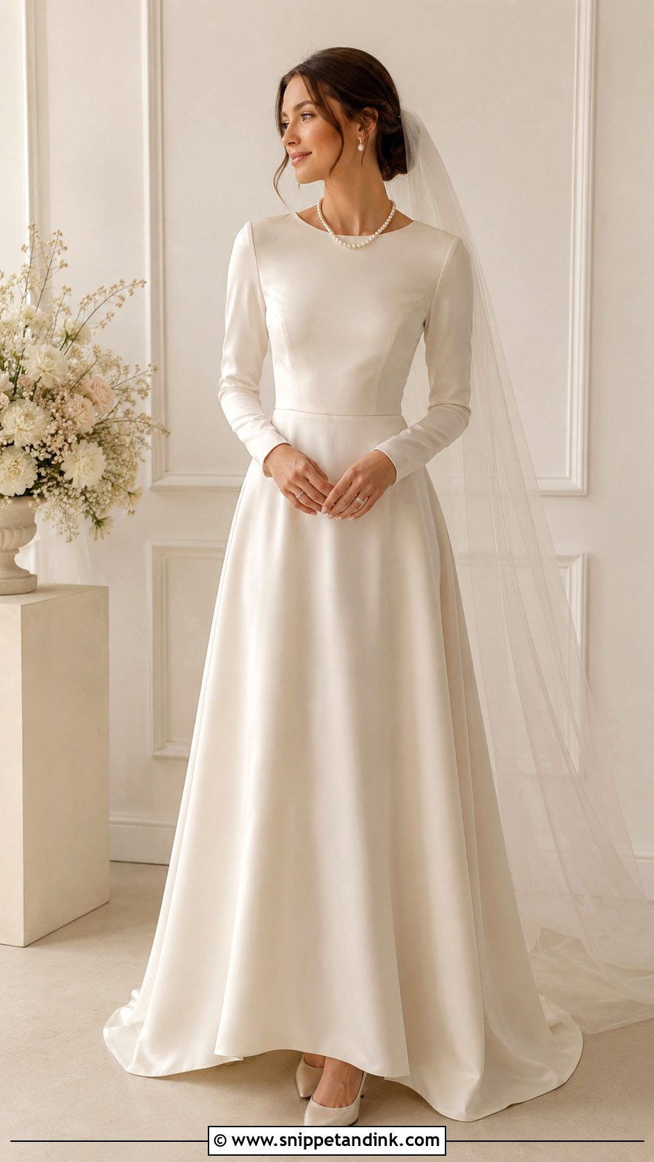 Simple Off White Wedding Dress - Snippet and Ink - 25 Simple Modest Wedding Dresses