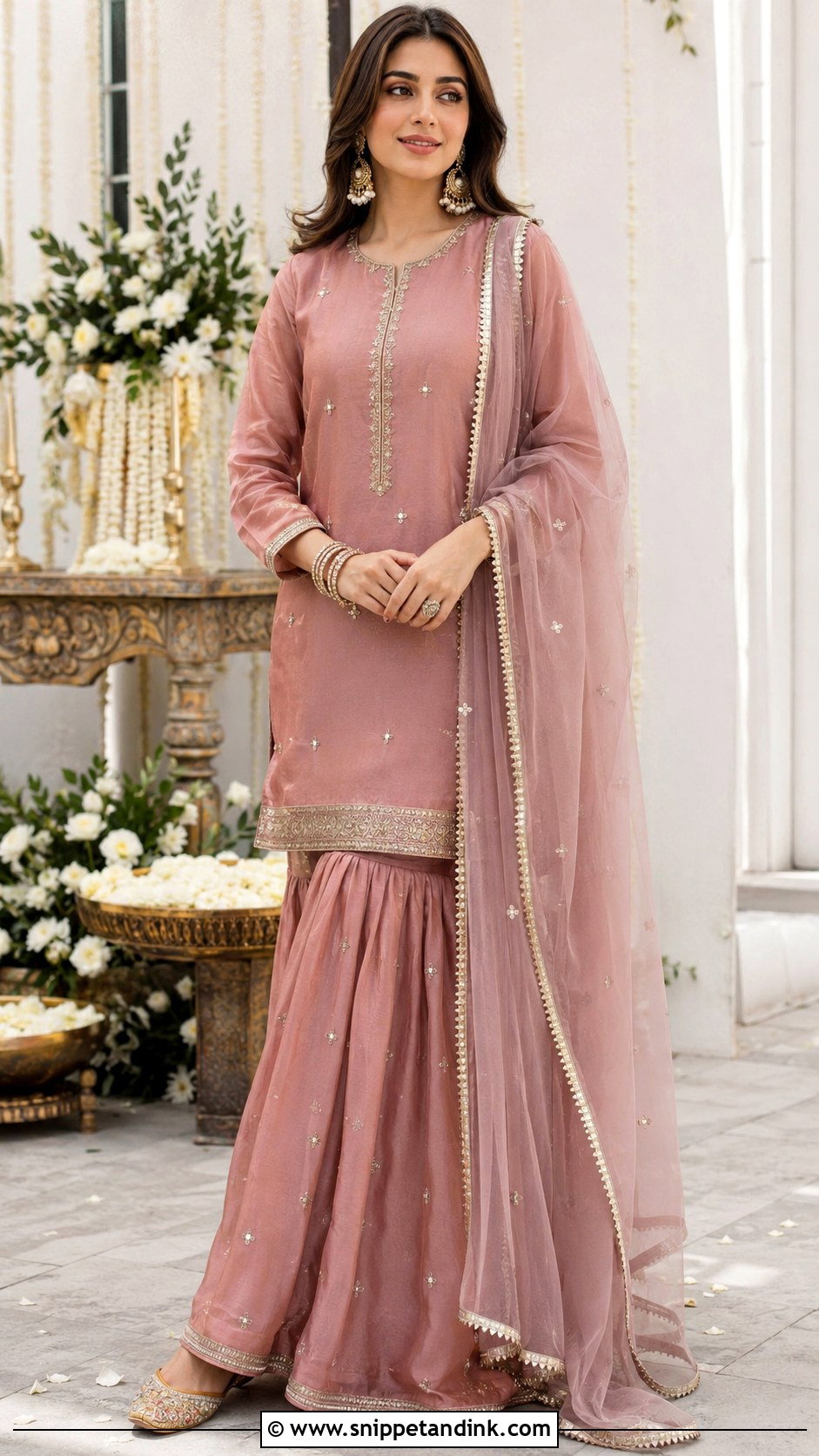 Simple Pakistani Gharara Dress - Snippet and Ink - 25 Simple Pakistani Wedding Dresses