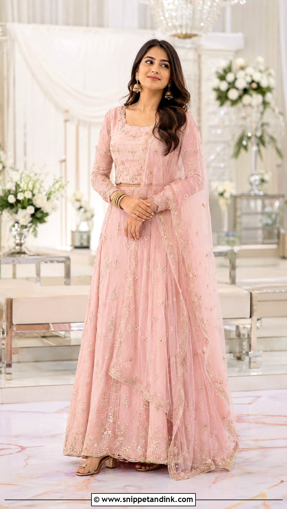 Simple Pakistani Lehenga Dress - Snippet and Ink - 25 Simple Pakistani Wedding Dresses