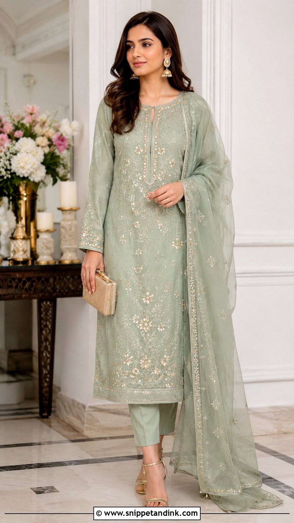 Simple Pakistani Long Shirt Dress - Snippet and Ink - 25 Simple Pakistani Wedding Dresses