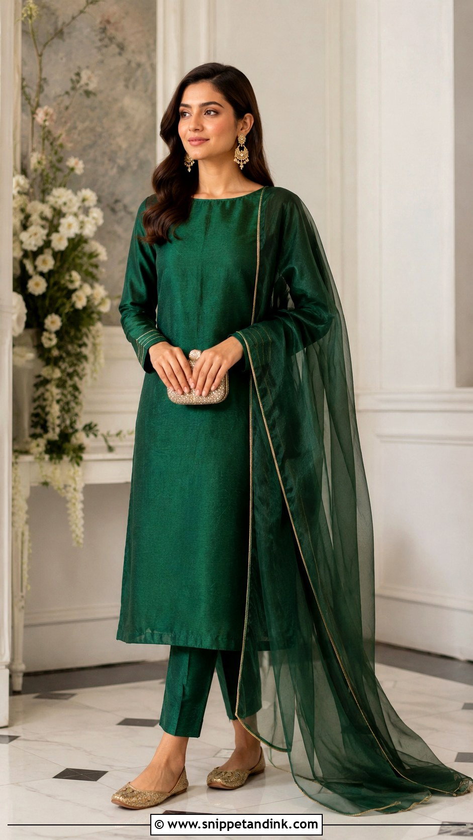 Simple Pakistani Raw Silk Dress - Snippet and Ink - 25 Simple Pakistani Wedding Dresses