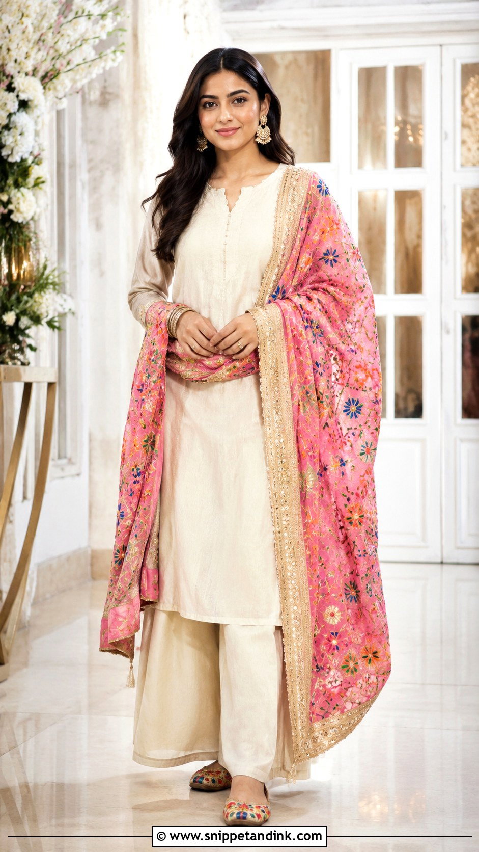 Simple Palazzo Suit With Heavy Dupatta - Snippet and Ink - 30 Simple Suit with Heavy Dupatta Ideas