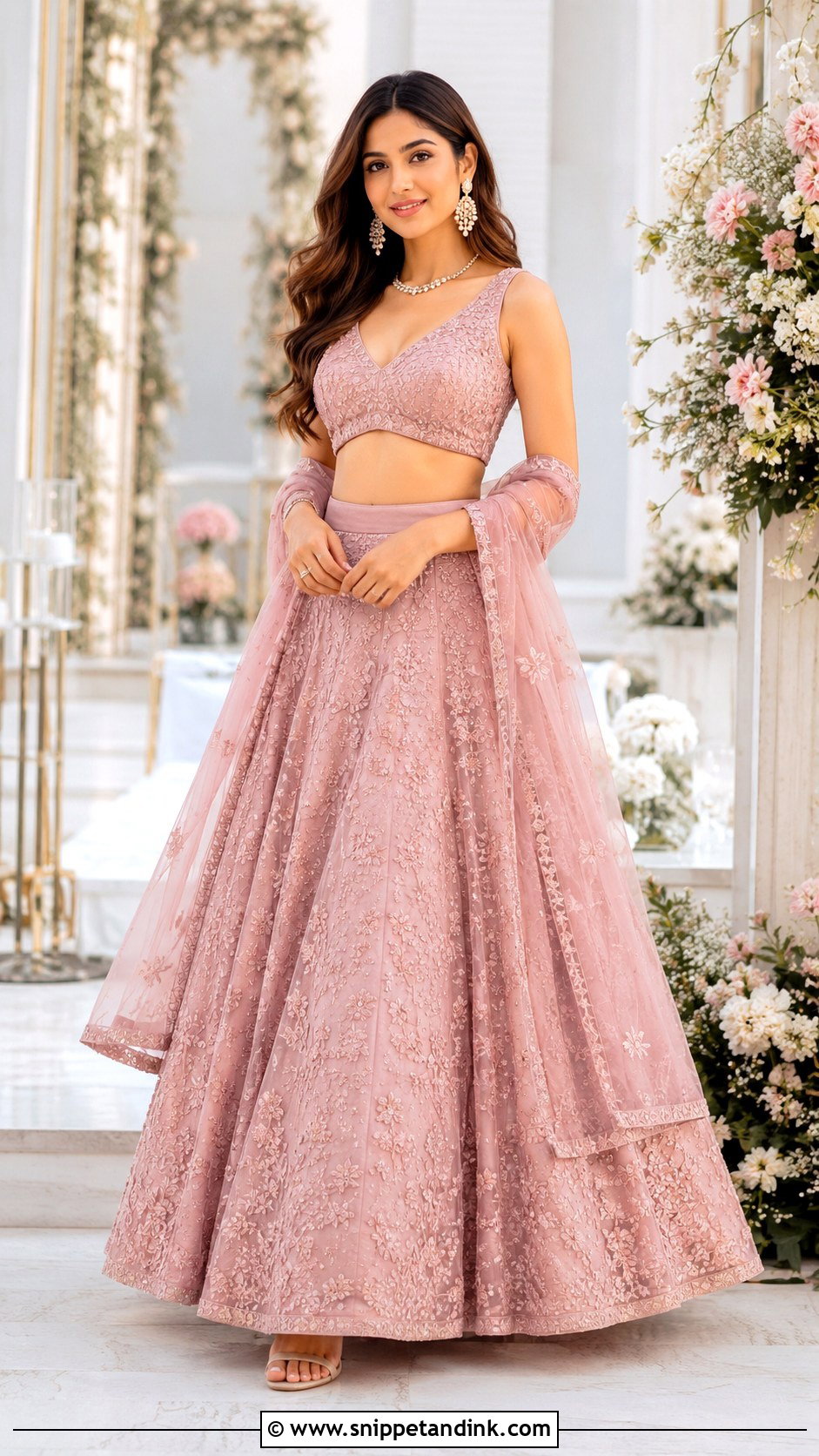 Simple Pastel Lehenga Indian Wedding Dress - Snippet and Ink - 25 Simple Indian Wedding Dresses