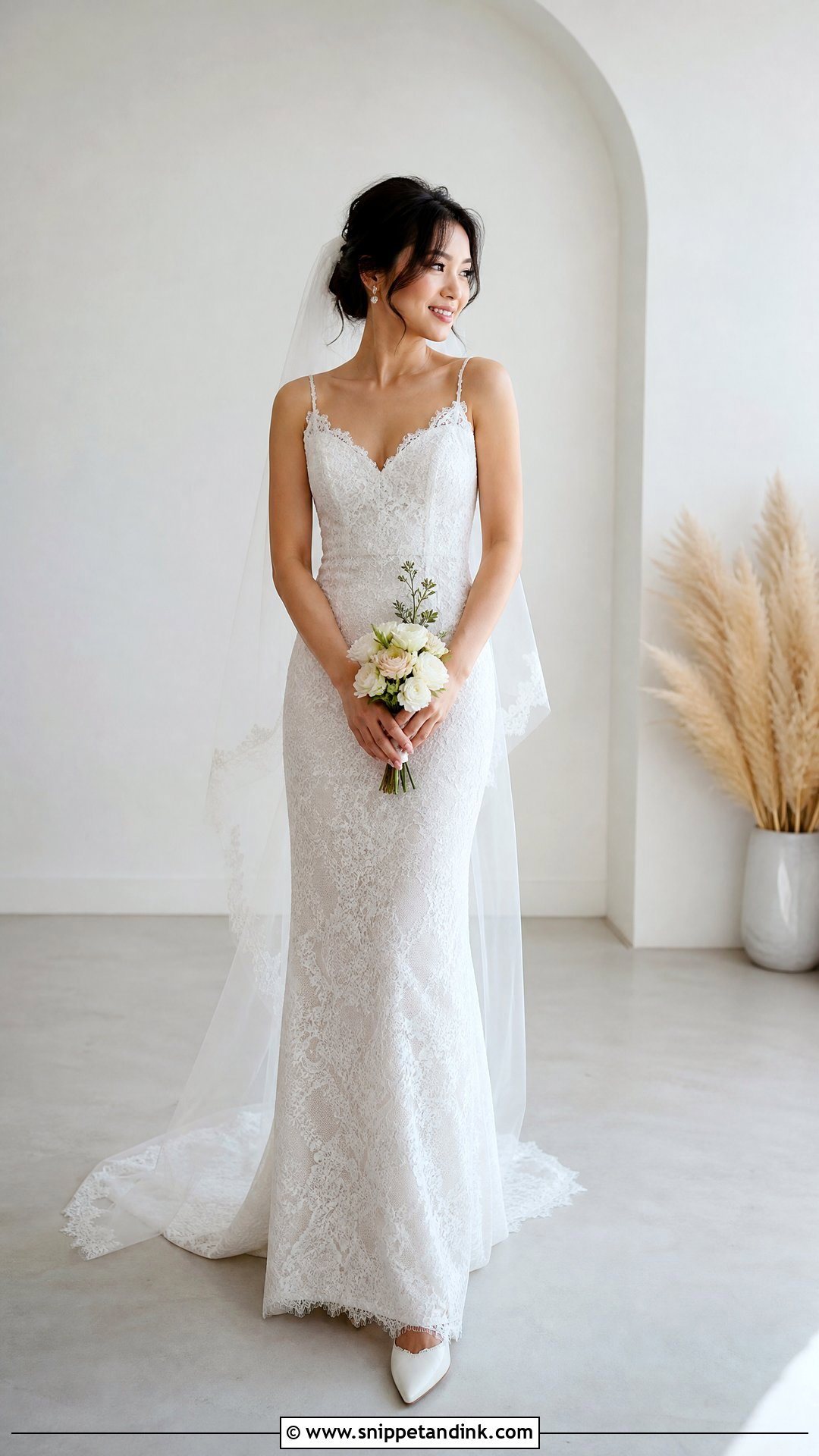 Simple Petite Lace Wedding Dress - Snippet and Ink - 20 Simple Lace Wedding Dresses