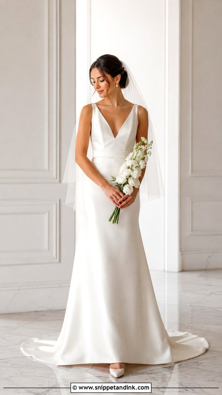 Simple Petite Wedding Dress - Snippet and Ink - 20 Simple Chic Wedding Dress Ideas