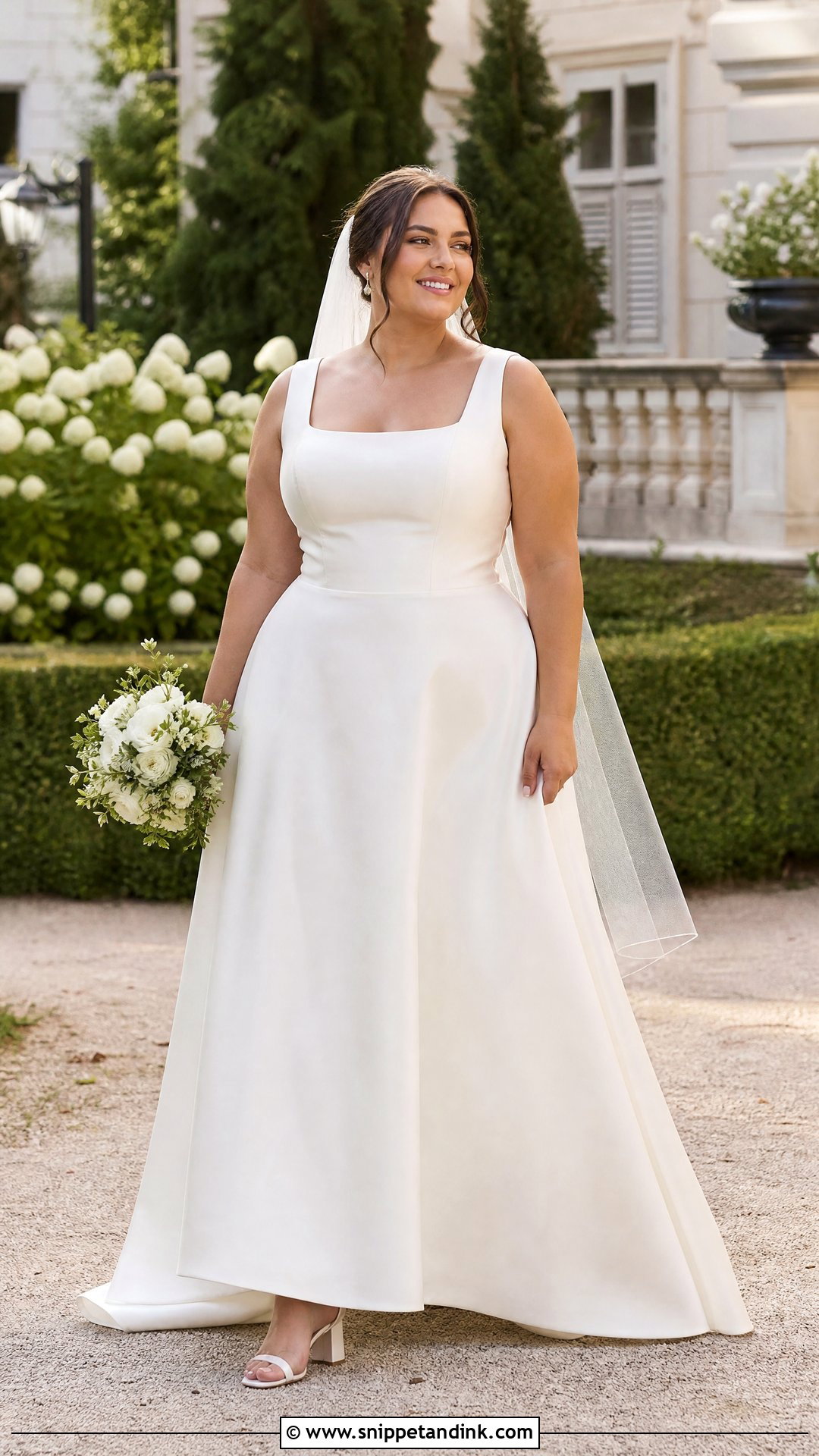 Simple Plus Size A Line Wedding Gown - Snippet and Ink - 20 Simple Wedding Gowns Elegant Classy