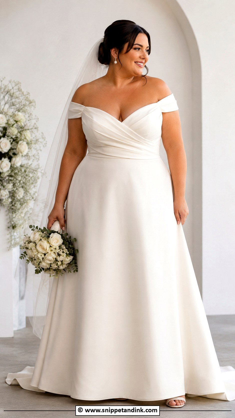 Simple Plus Size Wedding Dress - Snippet and Ink - 35 Simple Wedding Dresses