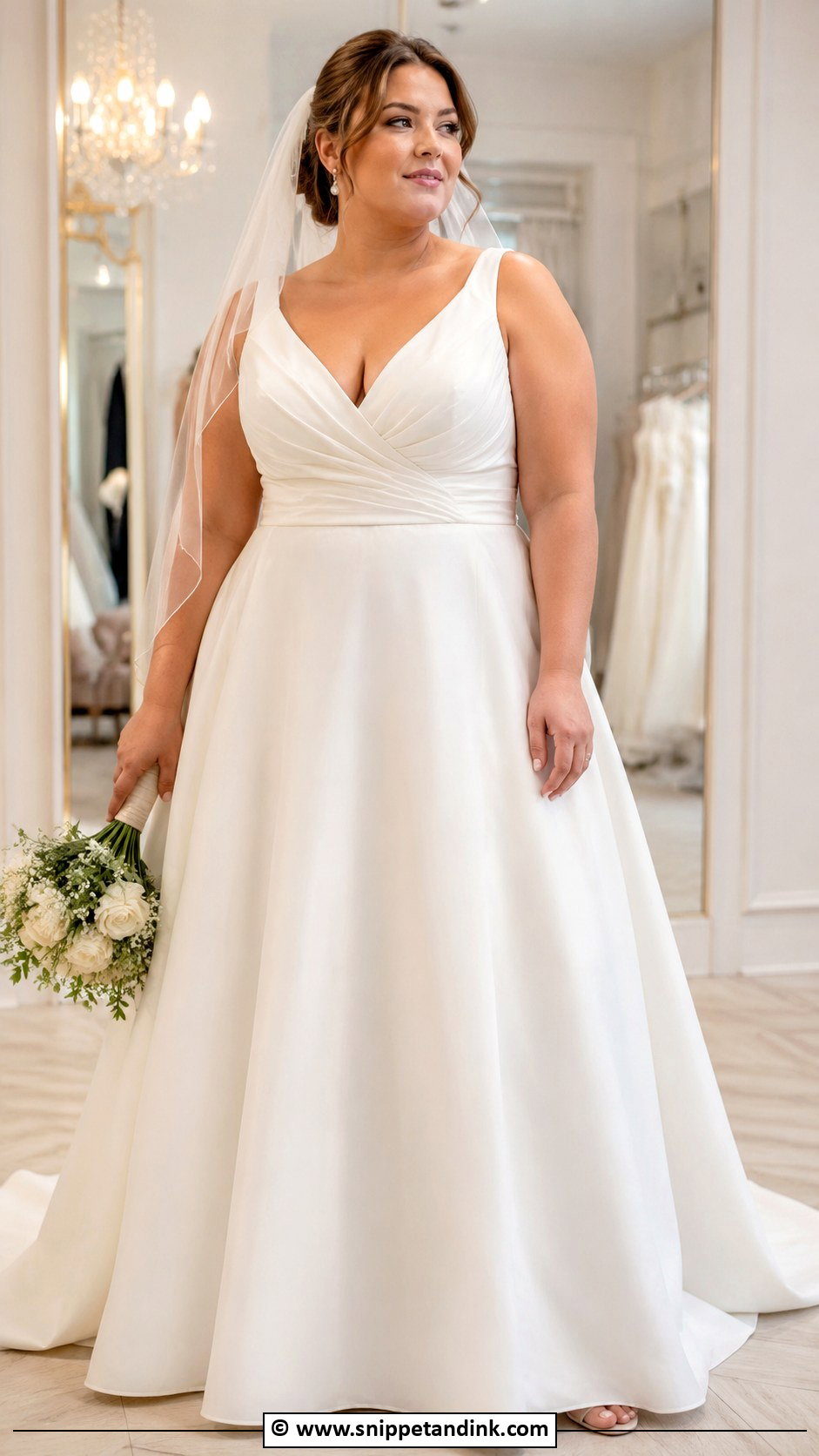 Simple Plus Size Wedding Dress - Snippet and Ink - 35 Simple Wedding Dress Ideas