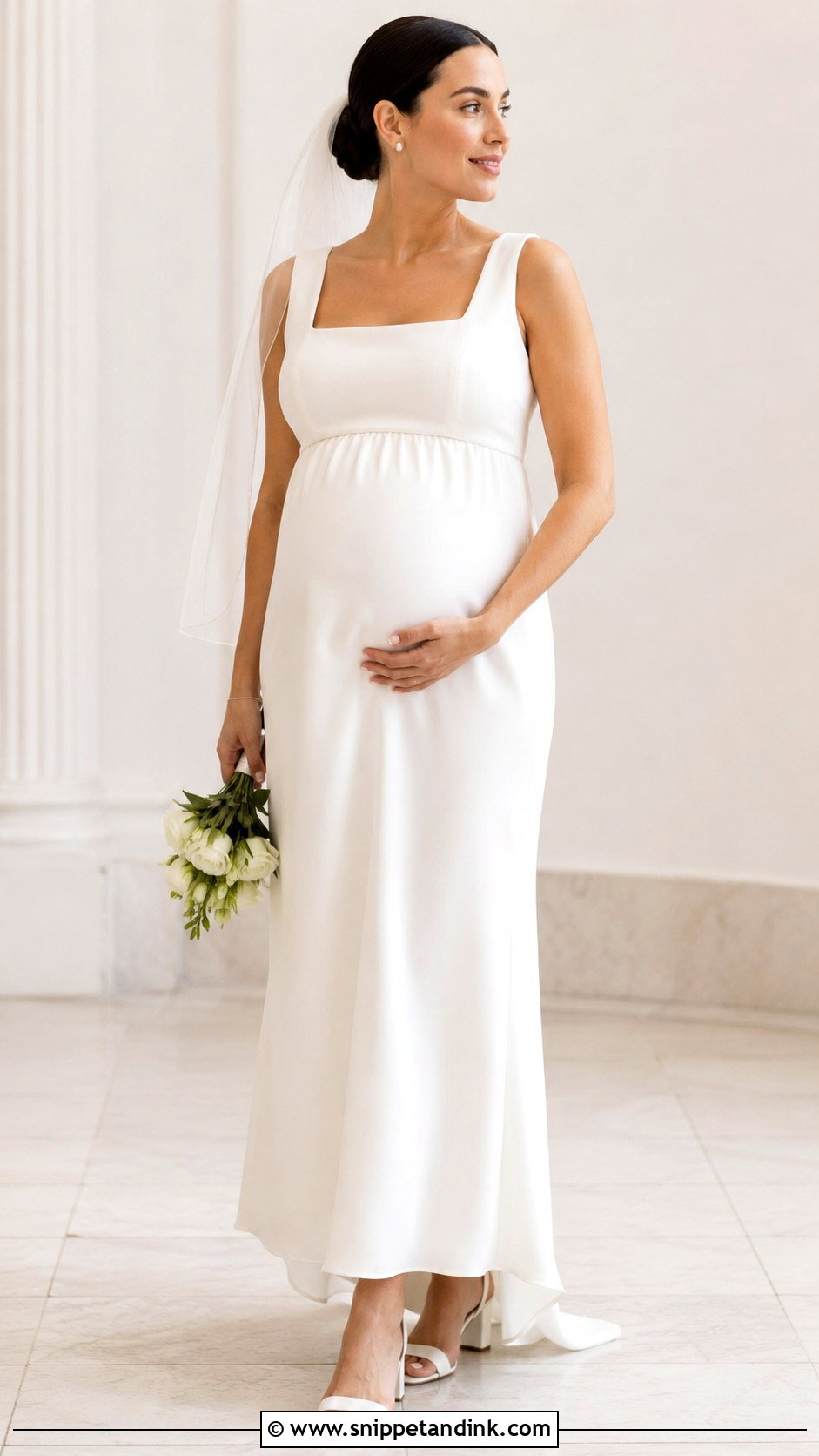 Simple Pregnancy Wedding Dress - Snippet and Ink - 30 Pregnancy Wedding Dress Ideas