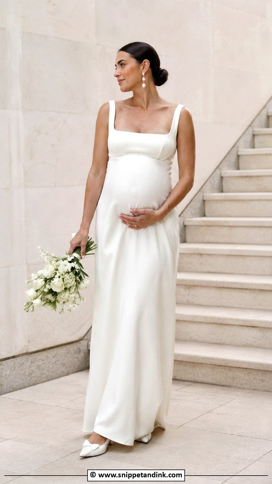 Simple Pregnant Wedding Dress - Snippet and Ink - 30 Pregnant Wedding Dress Ideas