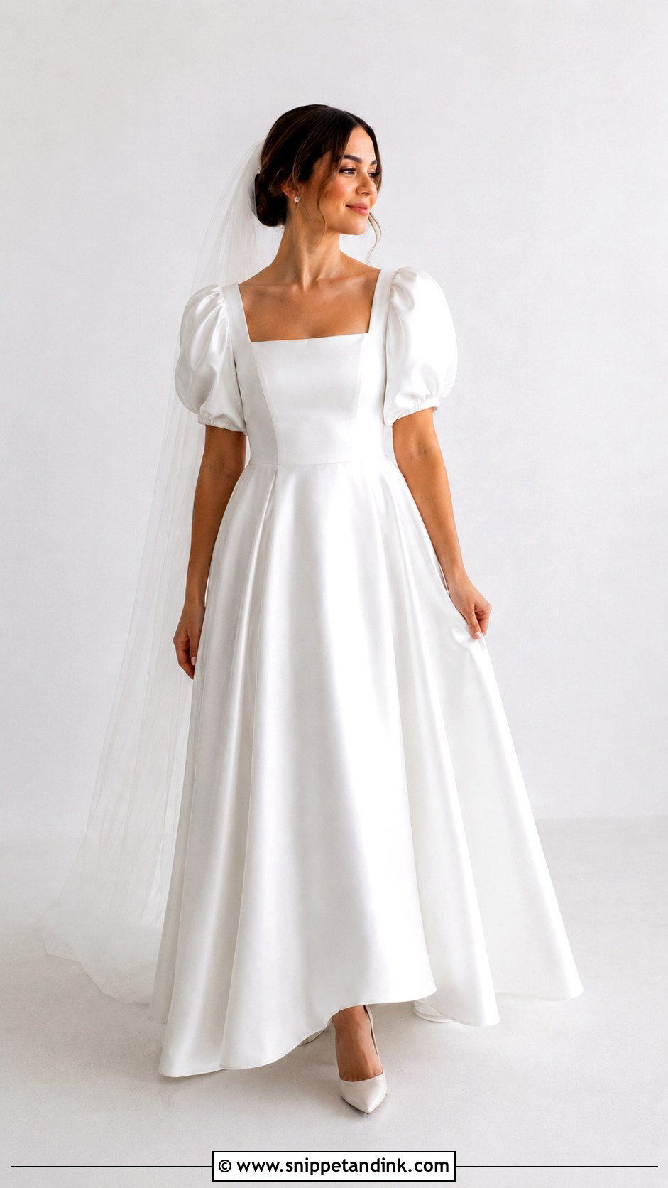 Simple Puffy Sleeve Wedding Dress - Snippet and Ink - 25 Wedding Dress Puffy Sleeves